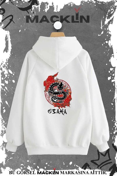 macklin Hanorac unisex pentru bărbați Osaka Dragon cu design special imprimat