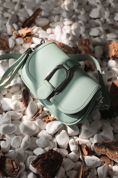 Rimense Γυναικεία τσάντα Mint Green - Ρυθμιζόμενα λουριά και φόδρα