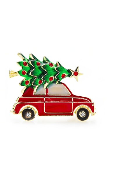 LWP Shop Selfridges Yeni Yıl Red Car Iğneli Broş