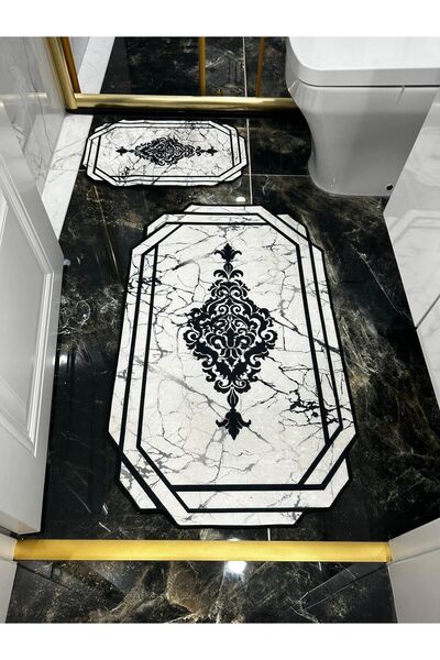 THEMODERNHANE siyah beyaz paspas takımı