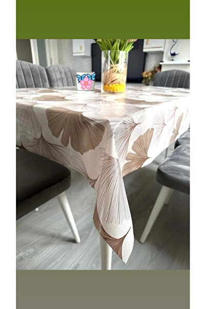 EFEMHOME مفرش طاولة PVC مقاس 140x160 سم - مبطن ومقاوم للحرارة