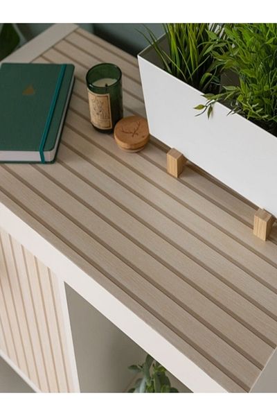 d-c-fix Wooden Veneer Look Adhesive Foil (200-8353 Wooden Slats) 67,5 cm X 1Mt