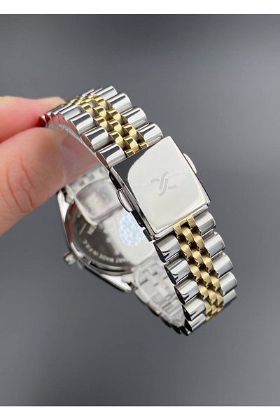 Daniel Klein Gold Silver Women's Wristwatch 3 Atm Waterproof