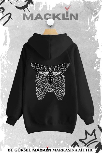 macklin Hanorac unisex pentru bărbați, cu imprimeu cu design special, Butterf...