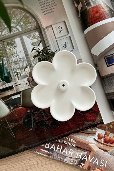 Mandalin Art Studio Çiçek Şeklinde Dekoratif Tütsülük 10 Cm
