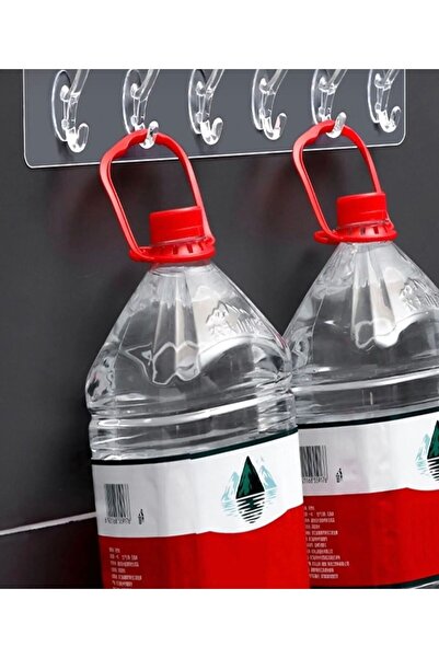 Charlotte Candle Combo 6’lı Kendinden Yapışkanlı Güçlü Şeffaf Askılık/ Kapı A...