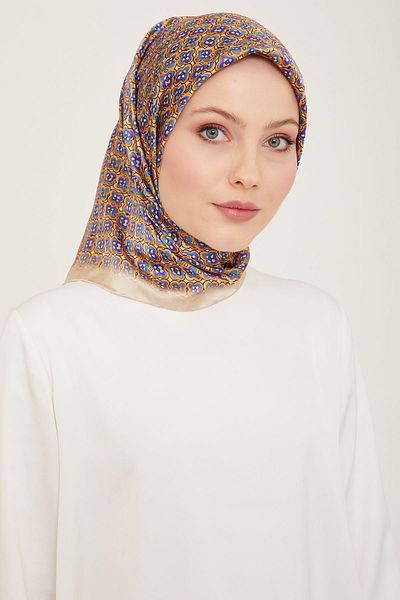 Armine Μεταξωτό Φουλάρι ARMINE 9134D - Τσίλι