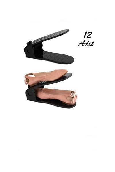 VİZYON 12 Stepped Shoes - Ramp and Storage Box Closet Organizer
