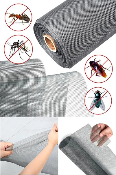 BİTERSE 30 Metre Fiber Pencere Sineklik Tülü Sinek Tülü 120 cm En 1 Top