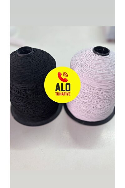 ALOTUHAFİYE Gipe lastik siyah beyaz büyük bobin