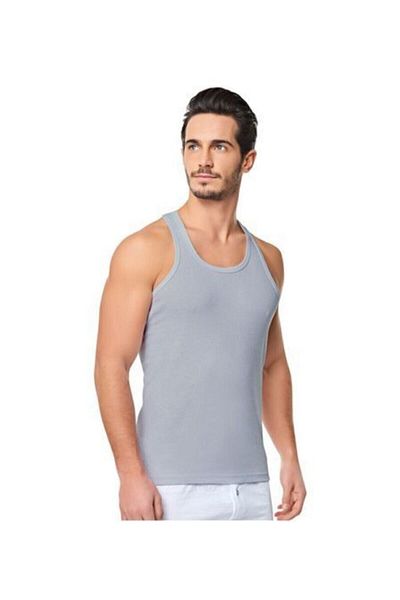 bejamonti Men's Gray Ribbed Athlete 6 Pack