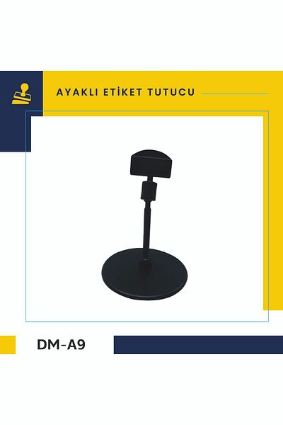 DamgaMarket Plastic, Standing Label Holder, Black 9 Cm - 5 Pieces