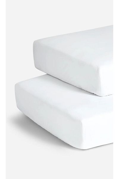 Bebek Özel 100% Cotton Single Child Fitted Sheet 90x190 White (2 PCS)