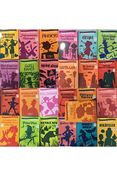 TÜRKİYE İŞ BANKASI KÜLTÜR YAYINLARI Çocuklar için Dünya Klasikleri 100 Temel Eser 25 Kitaplık Set