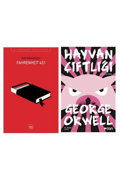 İthaki Yayınları Fahrenheit 451 - Ray Bradbury - Hayvan Çiftliği - George Orwell