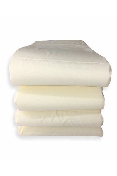 Bebek Özel حماية سرير الأطفال مقاس 70x130 - 100% قطن، 4 قطع، كريم إكرو
