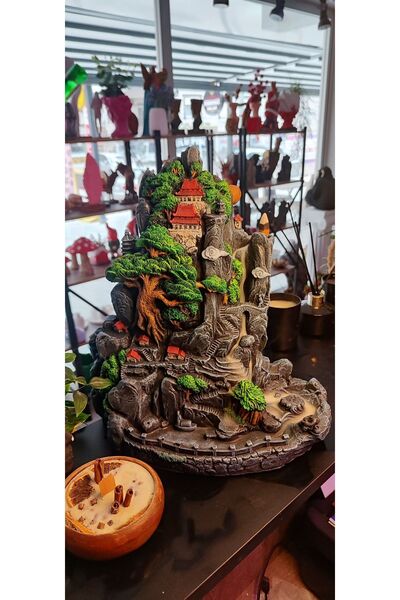 Lina Art hediyelik Dev Boyut Geri Akış Şelale Tütsülük