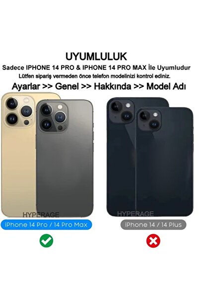 HyperAge Iphone 14 Pro Max & Iphone 14 Pro Uyumlu Taşlı Kamera Koruyucu Diamond Taşlı Gold (altın)