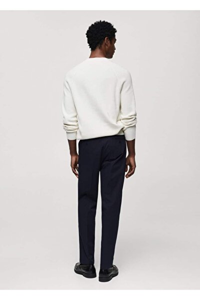 MANGO Man Ripppullover mit Rundhalsausschnitt