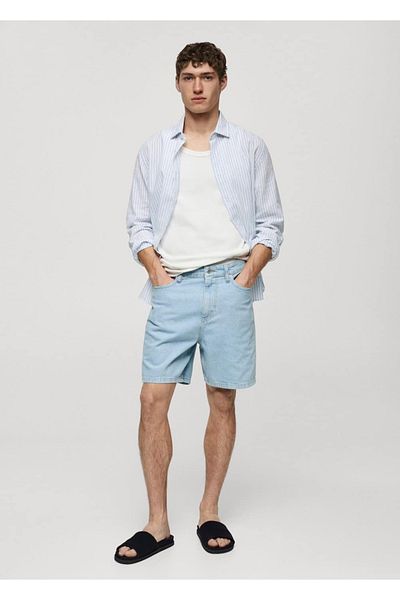 MANGO Man Džínové šortky Regular Fit
