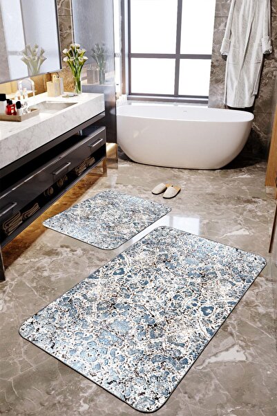 Homiko Set de 2 covorașe de baie mari cu modele moderne