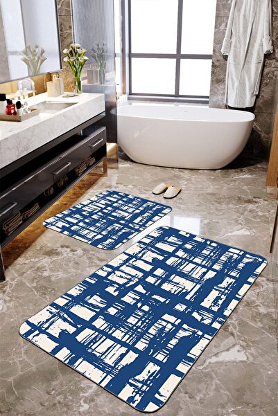 Homiko Set de 2 covorașe de baie mari cu perie de impact