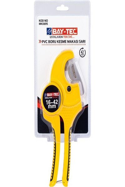 NEZADE STORE مقص قطع الأنابيب PVC الأصفر - Bay-Tec Mk0695, 42mm