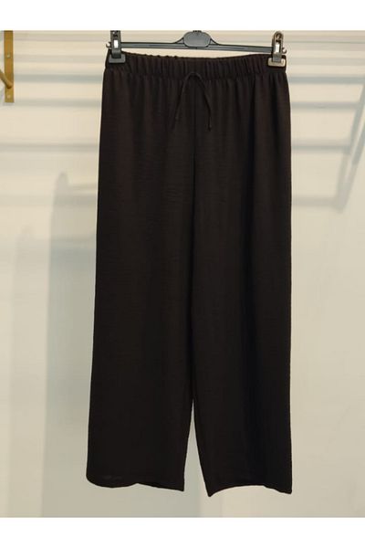 Miss Bella Large Size Elastic Wide Leg Women's Trousers - Ayrobin