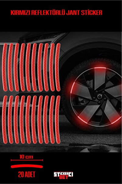 STİCKERCI BEY REFLEKTÖRLÜ Tekerlek Şerit Moto Araba Uyumlu Oto Aksesuar Motorsiklet Aksesuar Sticker