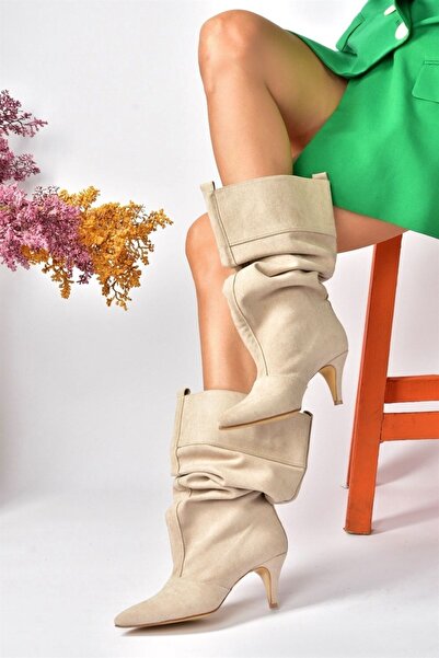 Fox Shoes Deset Antilop tankih ženskih čizama na niskom potplatu N749110502