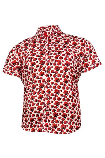 Lifeguard Men's Large Size Digital Printed Shirt-rose