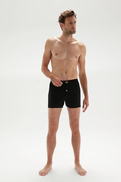 Erdem Ανδρικό χτενισμένο βαμβακερό μονόχρωμο Boxer 1400 - 6 Τεμάχια