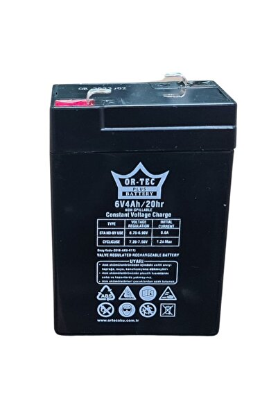 ORTEC 6v 4 Ah Bakımsız Akü Üretim 2024