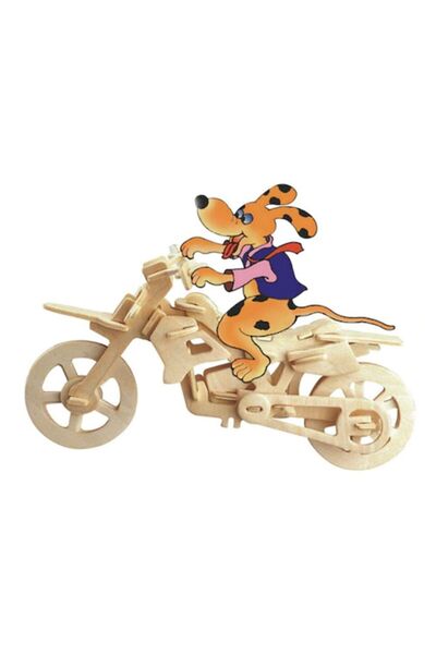 WOODCRAFT Ahşap Maket Cross-country Motosiklet 3d Maket