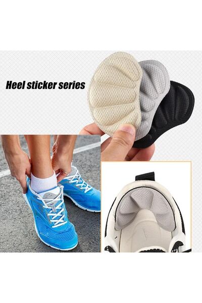 Genel Markalar Ayakkabı Vurma Önleyici Siyah Bez Ped, Yapışkanlı Dolgulu Topuk Arkası Koruma Tabanlık,