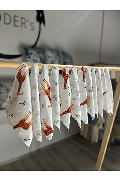 WELY HOME BABY TEKSTİL 12 Pieces Muslin Mouth Wipes