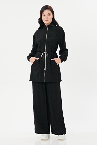 Jupe Belden Taş Şerit Detaylı Kap Takım