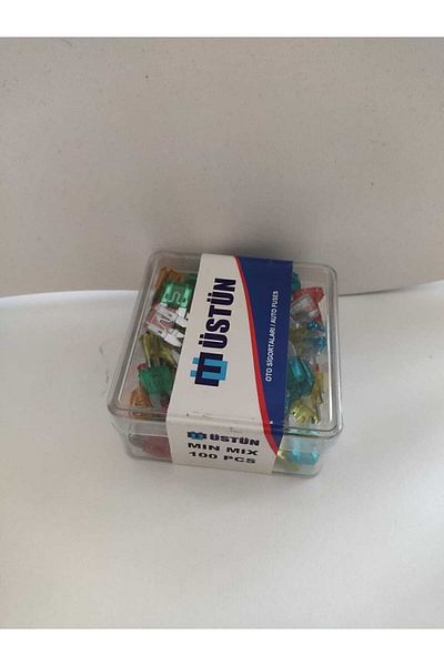 MEHMET OTOMOTİV HIRDAVAT 100 Pieces Small Blade Fuse Set Mixed Ampere