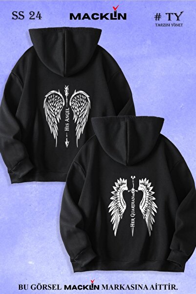 macklin Dear Couple Combinație înger și gardian imprimat design special hanor...