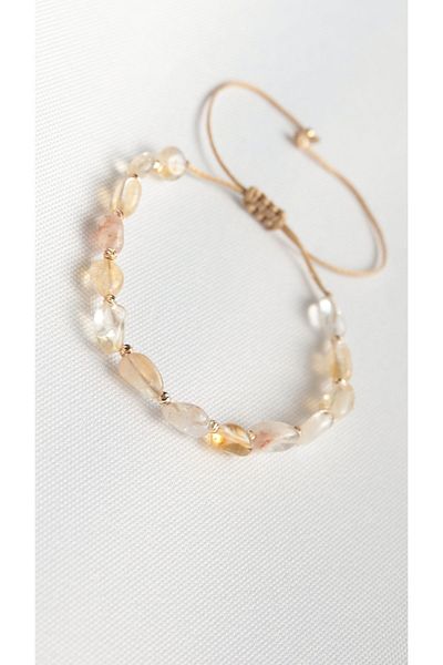 CessNova Certified Natural Stone Citrine Bracelet