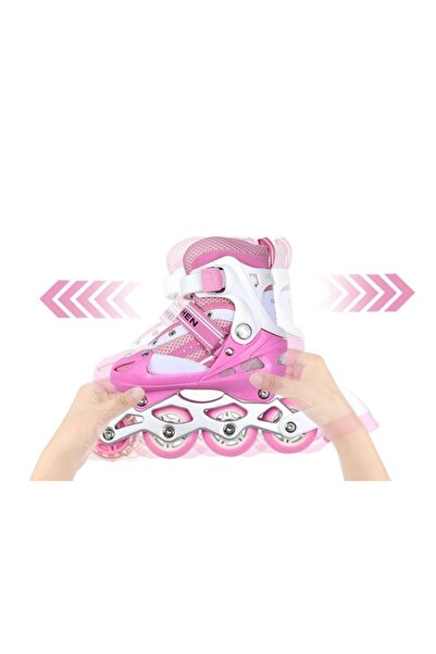 Birlik Roller Master 39-42 Number Adjustable Pink Skates