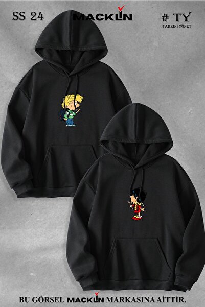 macklin Combinație de cuplu îndrăgostit Cedric și Chen Set de 2 hanorace cu g...