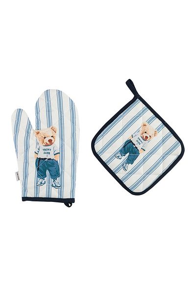 LC Waikiki lcW HOME Teddy Printed Teddy Bear Oven Gloves and Holder