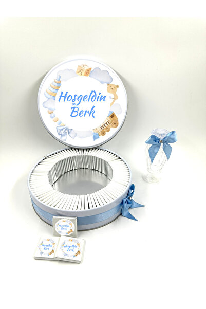 TuNa Chocolate 100 Adet İsme Özel Erkek Bebek Çikolatası