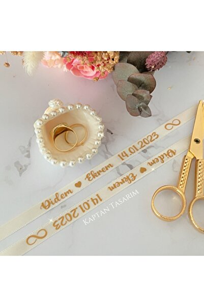 captain design Söz-nişan Kurdelesi Çift Taraflı Yazılı