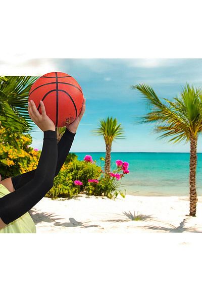 Gök Sports 2 Pieces Lycra Basketball Sleeve - Full Arm, Dual Use