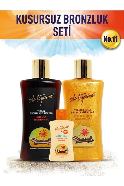 Eda Taşpınar مجموعة تان لا تشوبه شائبة رقم 11 - عامل حماية من الشمس SPF0، بشرة بيضاء صغيرة لامعة (EGX03-EGX04-EGX53)