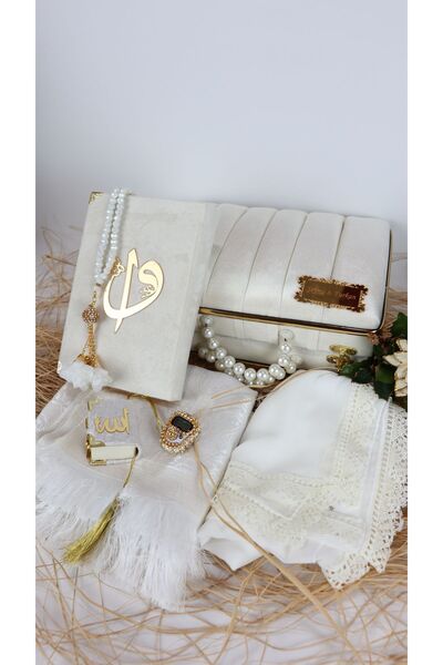 Elvarthandmade KİŞİYE ÖZEL Sandıklı Çeyizlik Gelin Bohçasına Uygun Namaz Örtü...