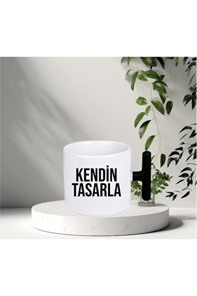 EYBaskı Tasarım مقبض على شكل حرف T - كوب بتصميم ذاتي (صورة كتابية مطلوبة).