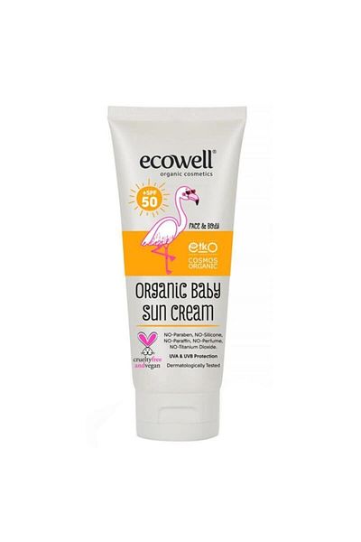 Ecowell Organic Baby Sunscreen 50 SPF (110 Gr Tube) 1 Pack (1 X 110 G)